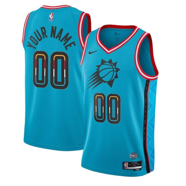 Men's Phoenix Suns Active Player Custom Blue 2022-23 City Edition Stitched Jersey